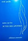 Notes sur les Actes des Apôtres