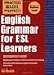 English Grammar for ESL Learners 1st (first) edition Text Only