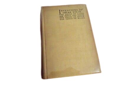 Antique Rare Intentions by Oscar Wilde (1894) Second American Edition Hardcover Book [Hardcover] Oscar Wilde