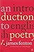 An Introduction to English Poetry by James Fenton (2003-05-29)