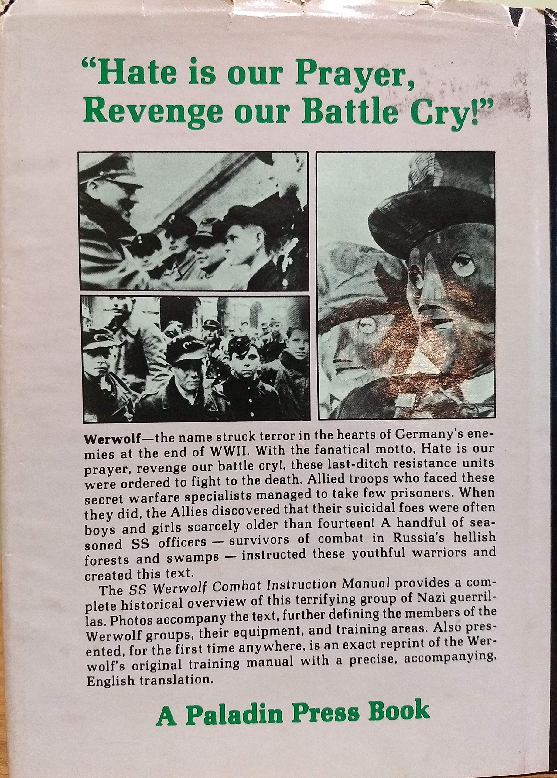 Ss Werwolf Combat Instruction Manual (Hardcover)