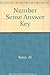 Number Sense Answer Key by Suter, Al (April 1, 1990) Paperback Tch