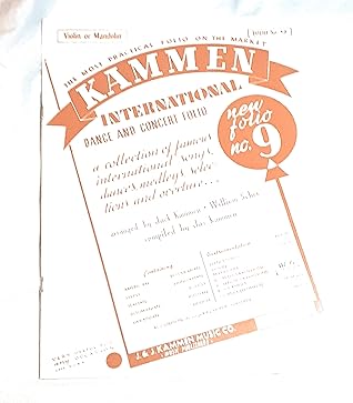 Kammen International Dance and Concert Folio No. 9 for Violin or Mandolin