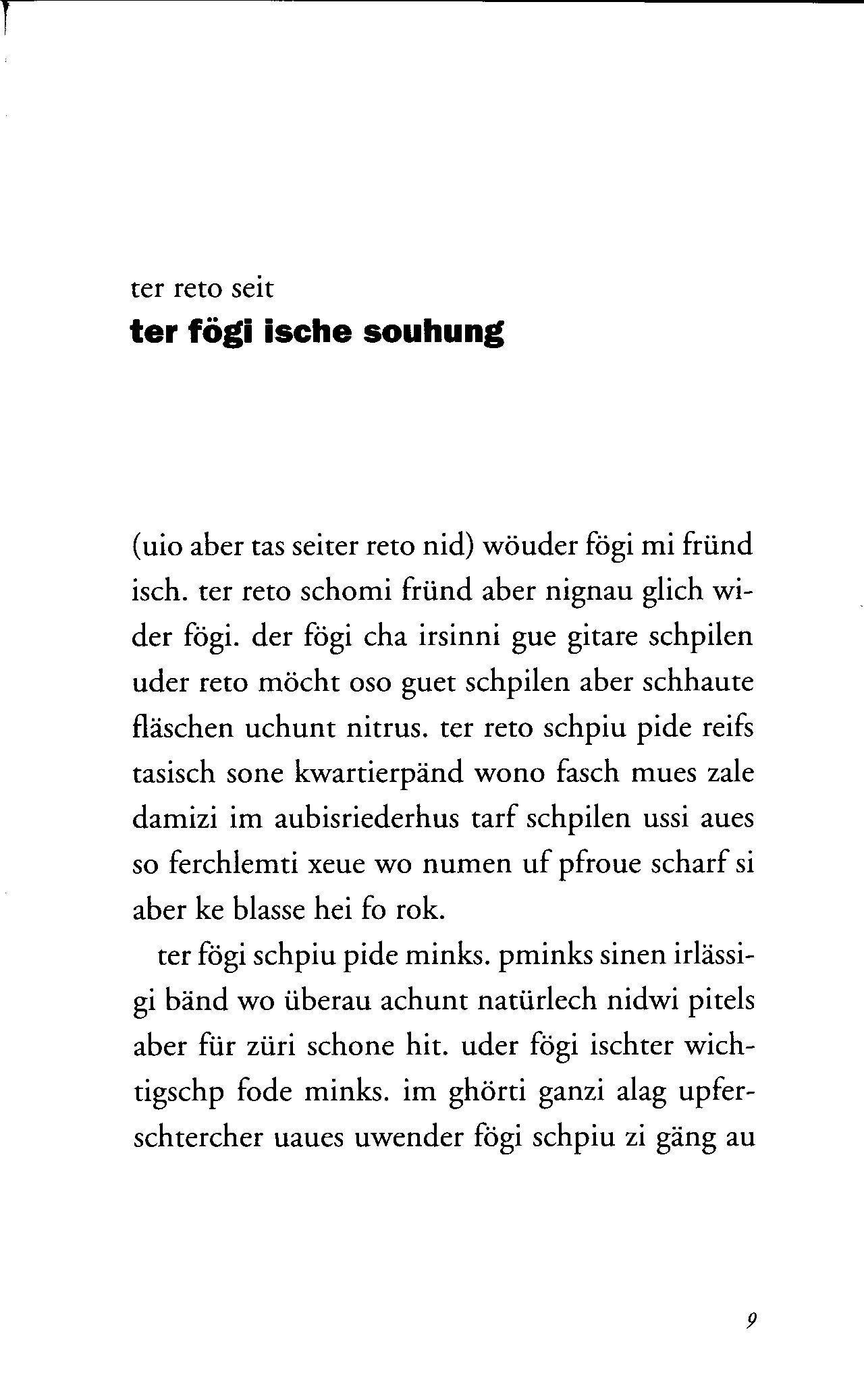 Ter Fögi Ische Souhung (Paperback)