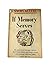 1936 Rare Book "If Memory Serves" [Hardcover] unknown