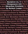 Chimpanzees are blameless creatures: Poems (Headpiece)