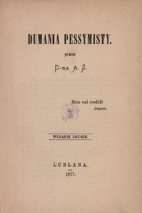 Dumania pessymisty (Paperback)