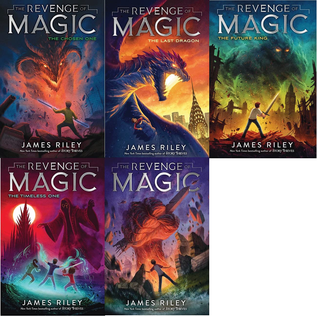 The Revenge of Magic Complete Collection (1-5) : The Revenge of Magic; The Last Dragon; The Future King; The Timeless One; The Chosen One