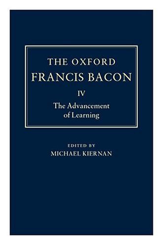 By Francis Bacon - The Advancement of Learning (Oxford Edition)