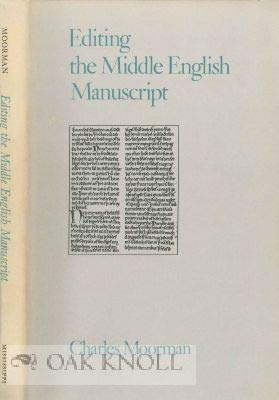 Editing the Middle English manuscript (Hardcover)