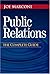Public Relations: The Complete Guide by Joe Marconi (2004-05-26)