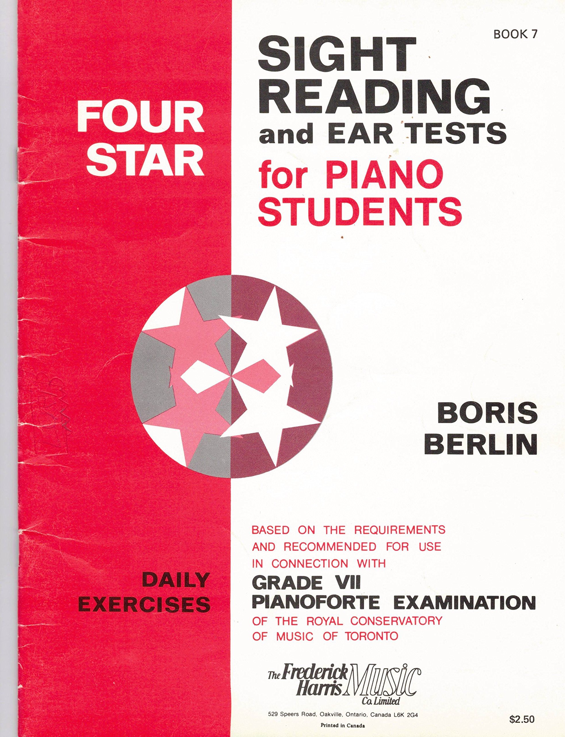 Four Star Sight Reading and Ear Tests for Piano Students. Daily Exercises. Grade VII (Staple Bound)