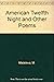American Twelfth Night and other poems. by M. Madeleva