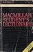 Macmillan Student's Dictionary