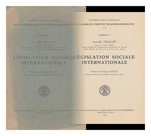 Legislation Sociale Internationale, Etc. (Paperback)