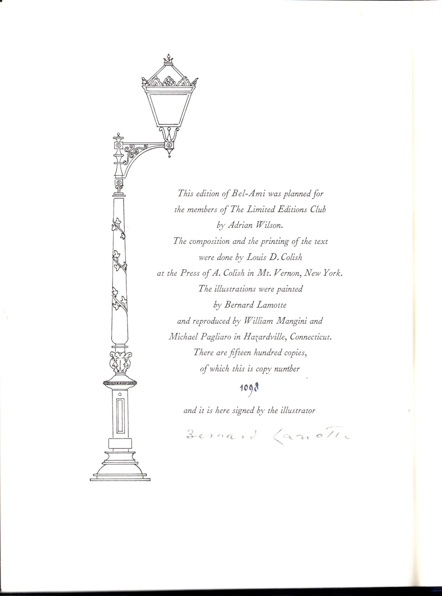 Bel-Ami [SIGNED By Illustrator]