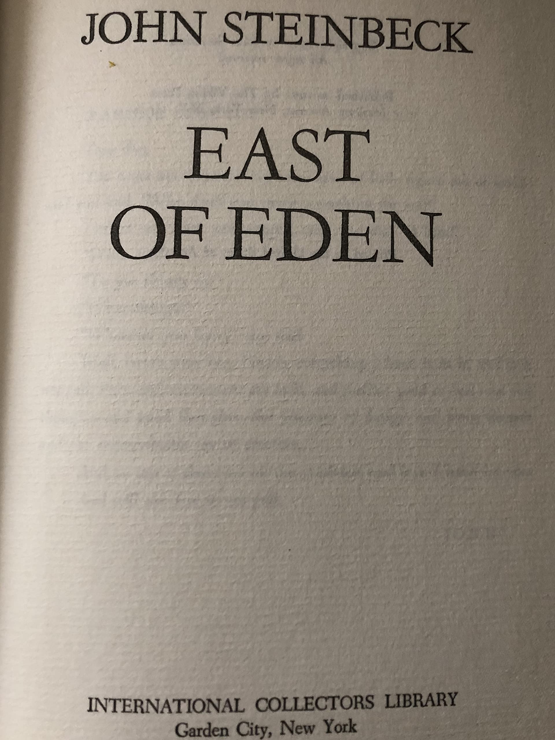 East of Eden