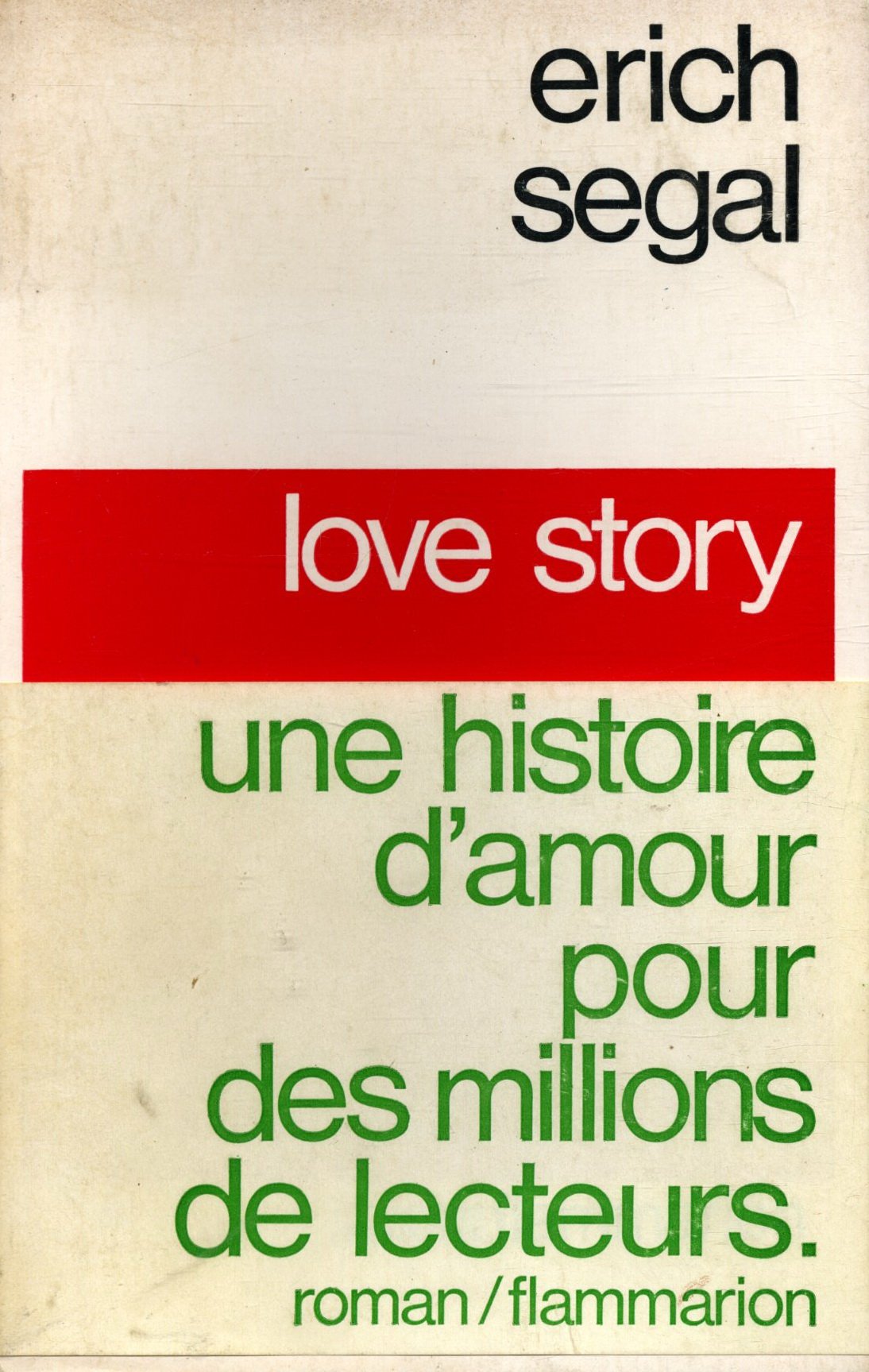 Love Story / Segal, Erich / Réf12092