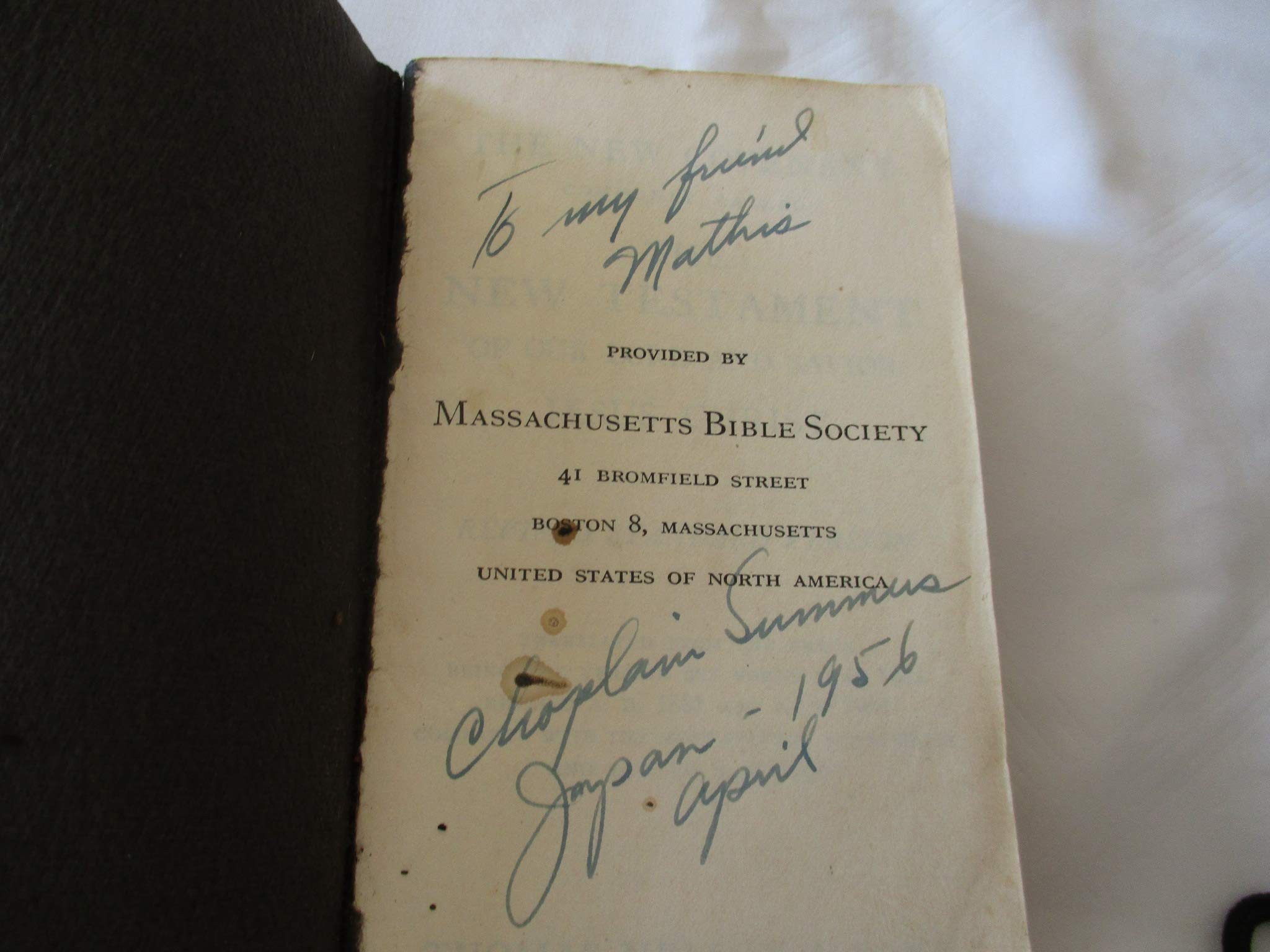 New Testament R.S.V. (Leather Bound)