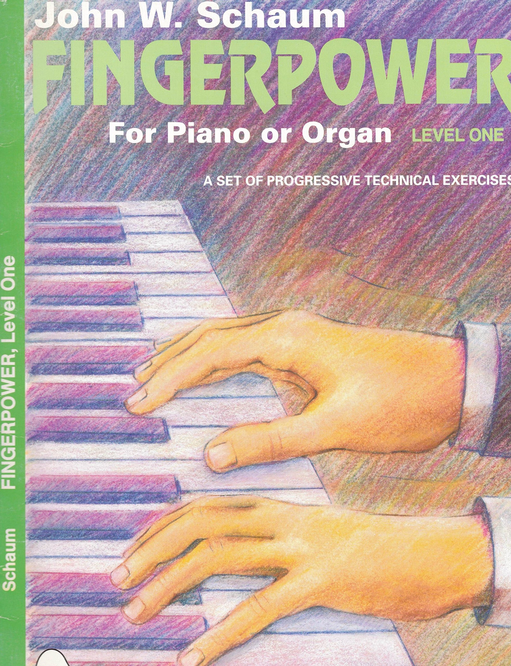 Fingerpower For Piano or Organ . Level One . A Set of Progressive Technical Exercises (Staple Bound)