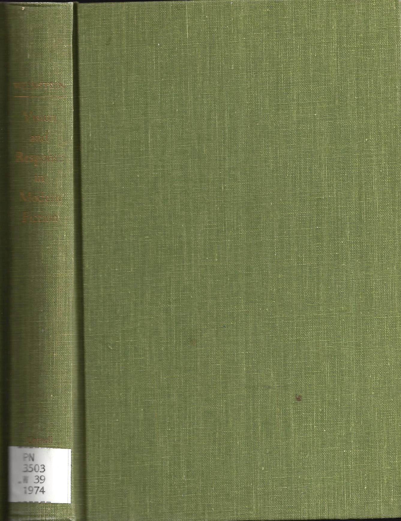 Vision and response in modern fiction (Hardcover)