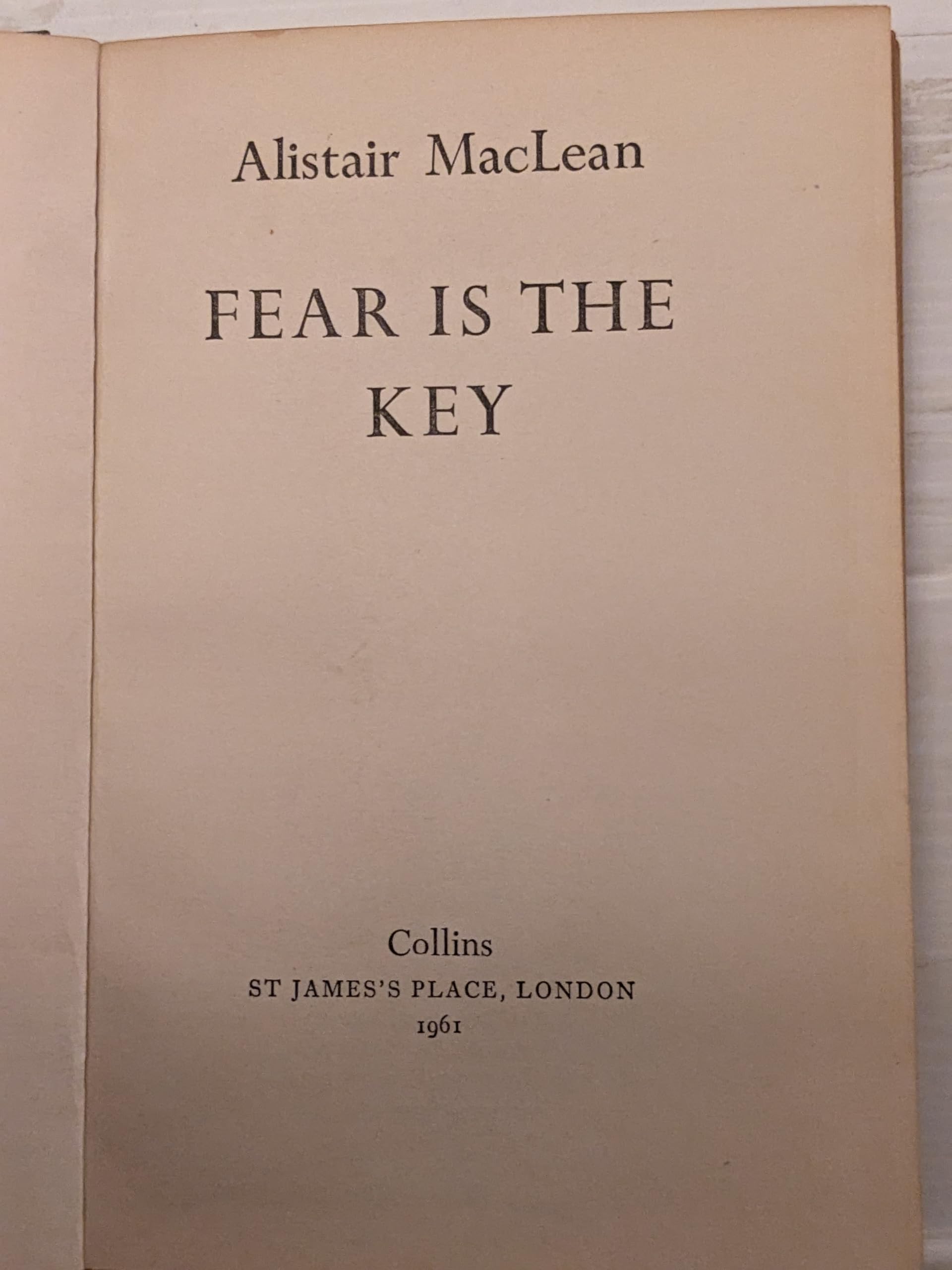 Fear Is the Key