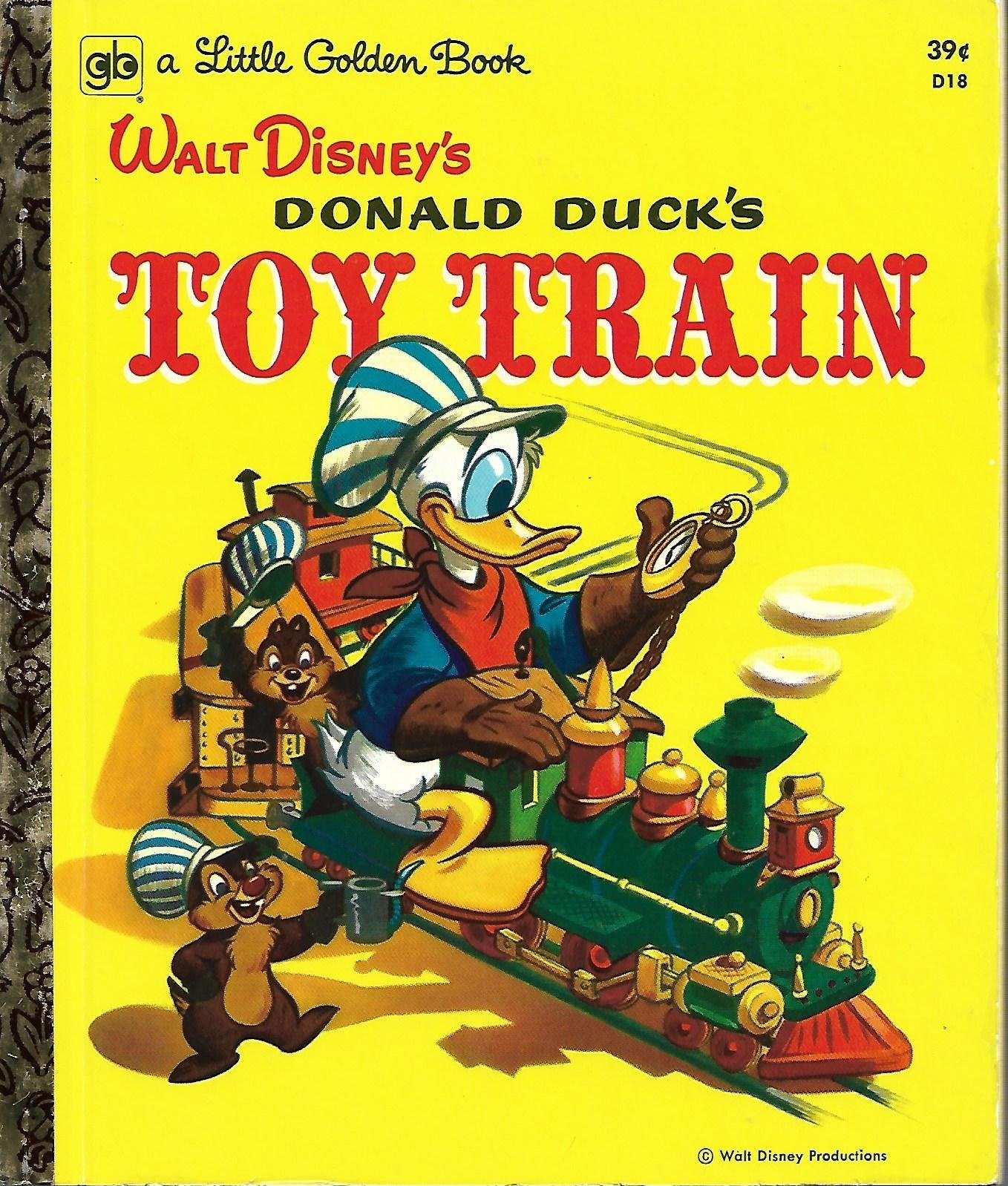 Walt Disney's Donald Duck's Toy Train (golden Press D18 39c)
