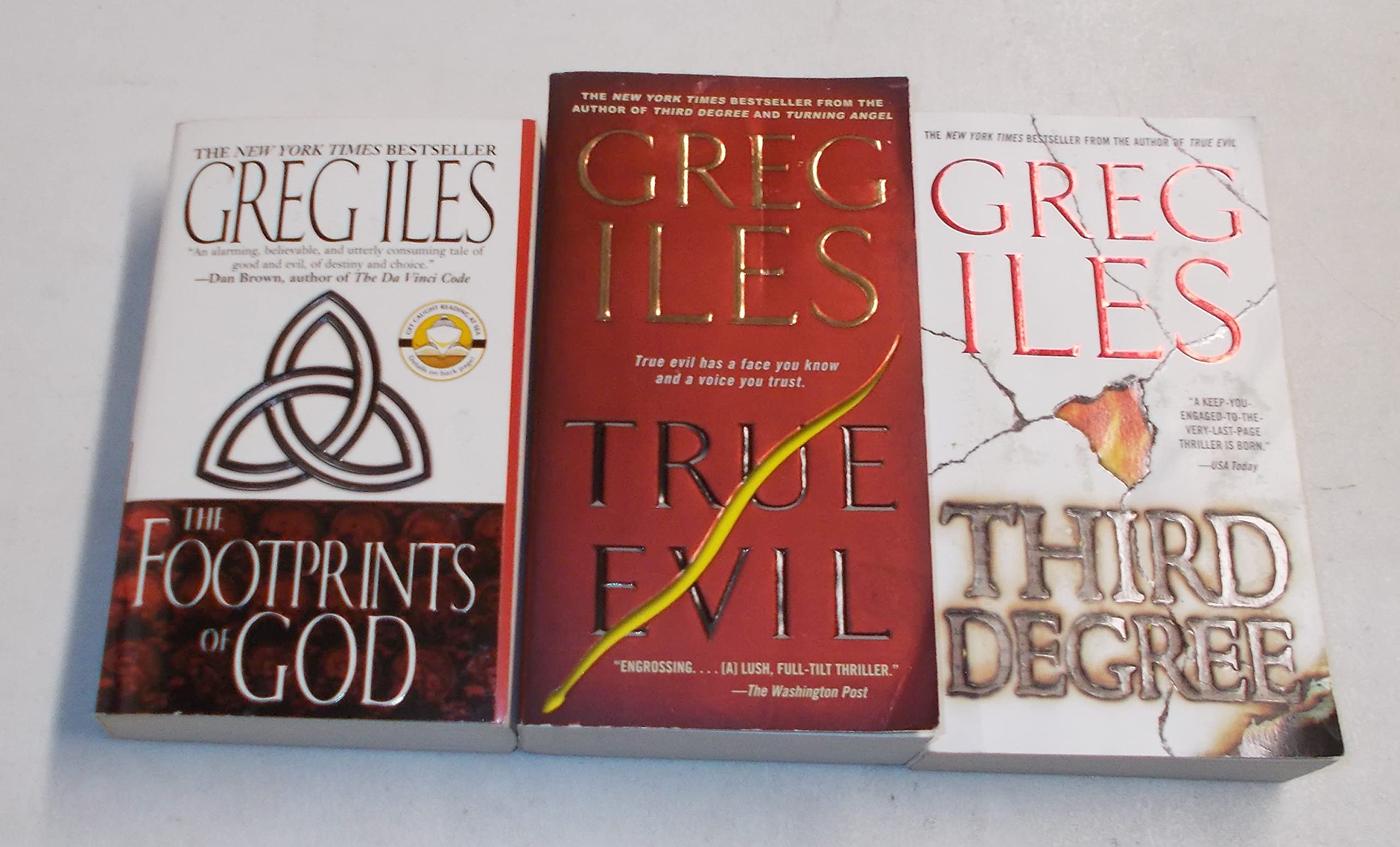 Collector's Set (3-Paperback Books): Third Degree, True Evil, The Footprints Of God