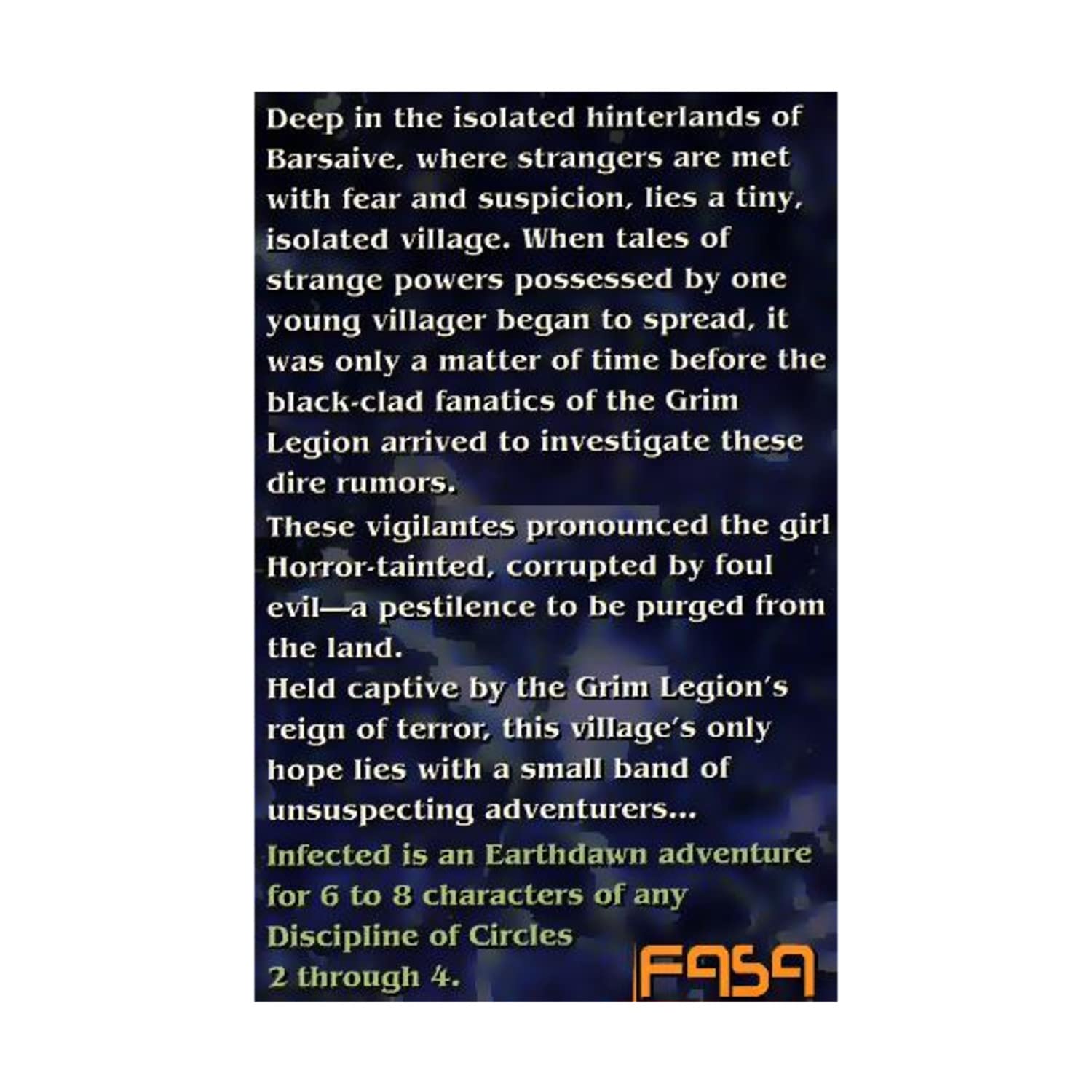 Infected (Earthdawn 6303)