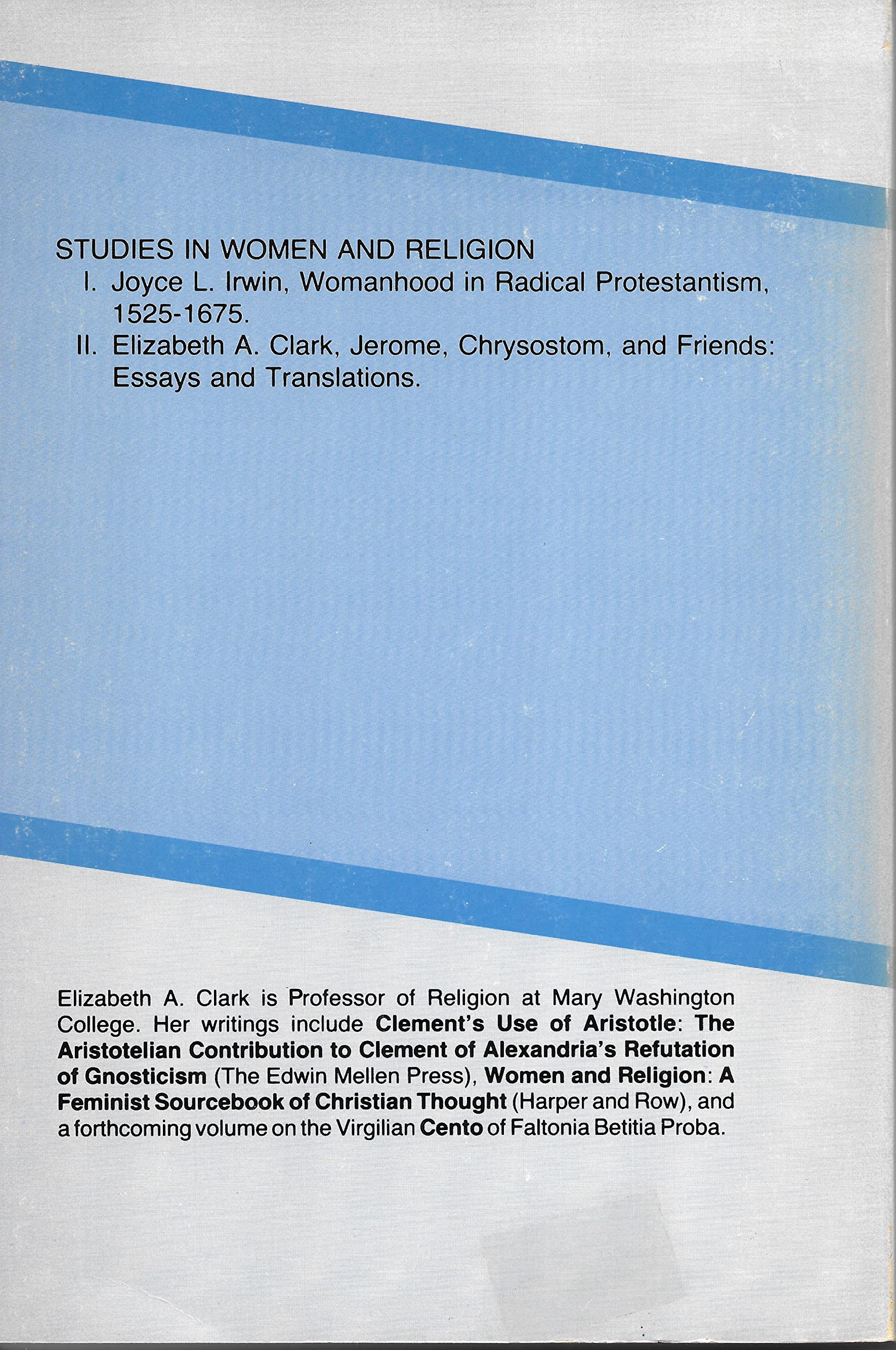 Jerome, Chrysostom, and Friends (Hardcover)