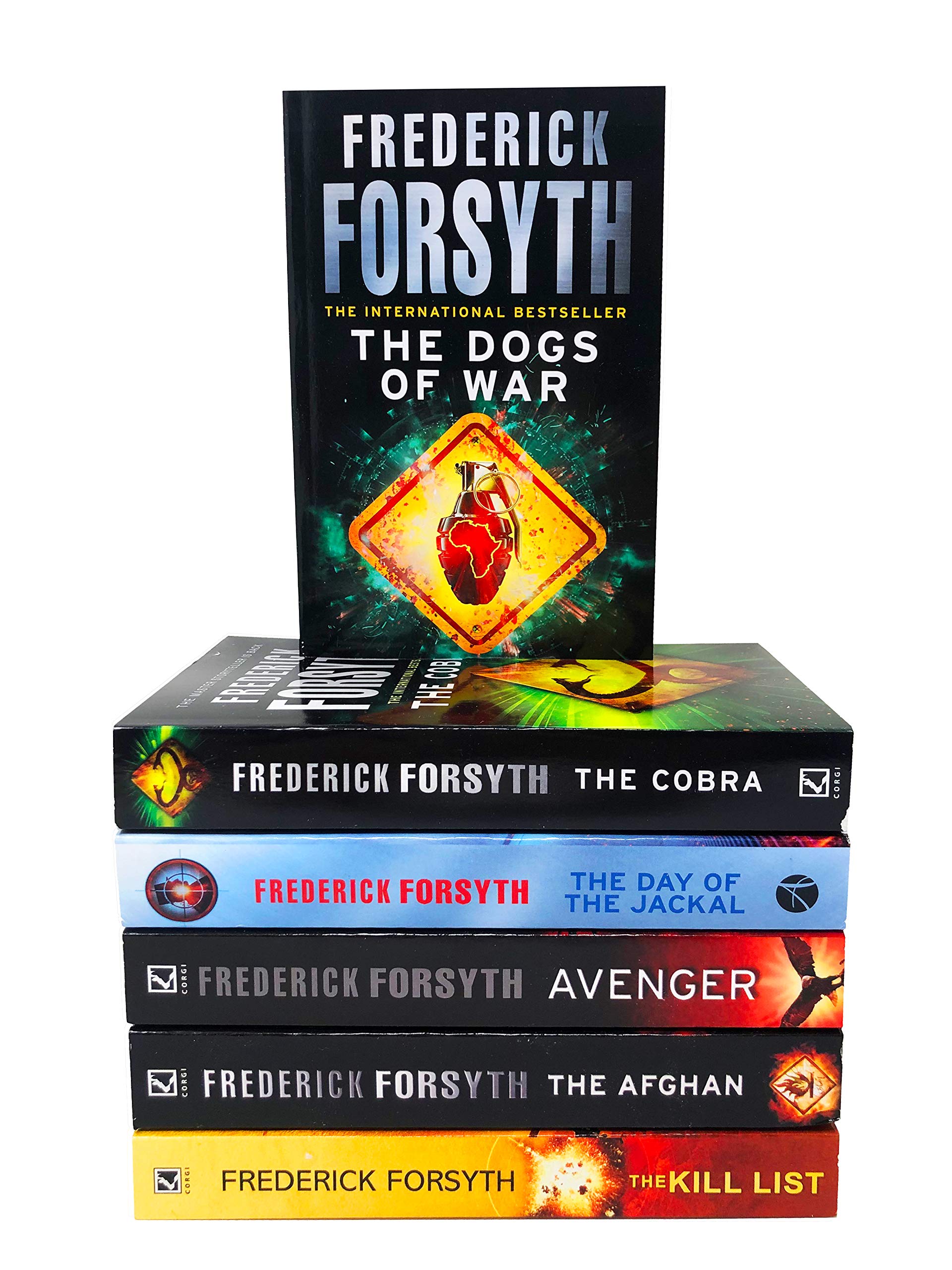 6 Books Collection Set (The Cobra, Avenger, The Afghan, The Day of the Jackal, The Kill List, The Dogs of War)