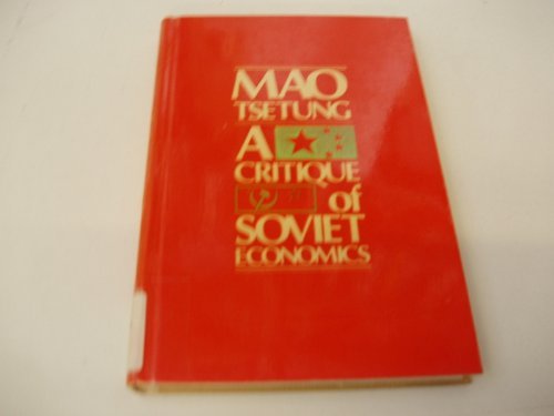 A Critique of Soviet Economics (Hardcover)