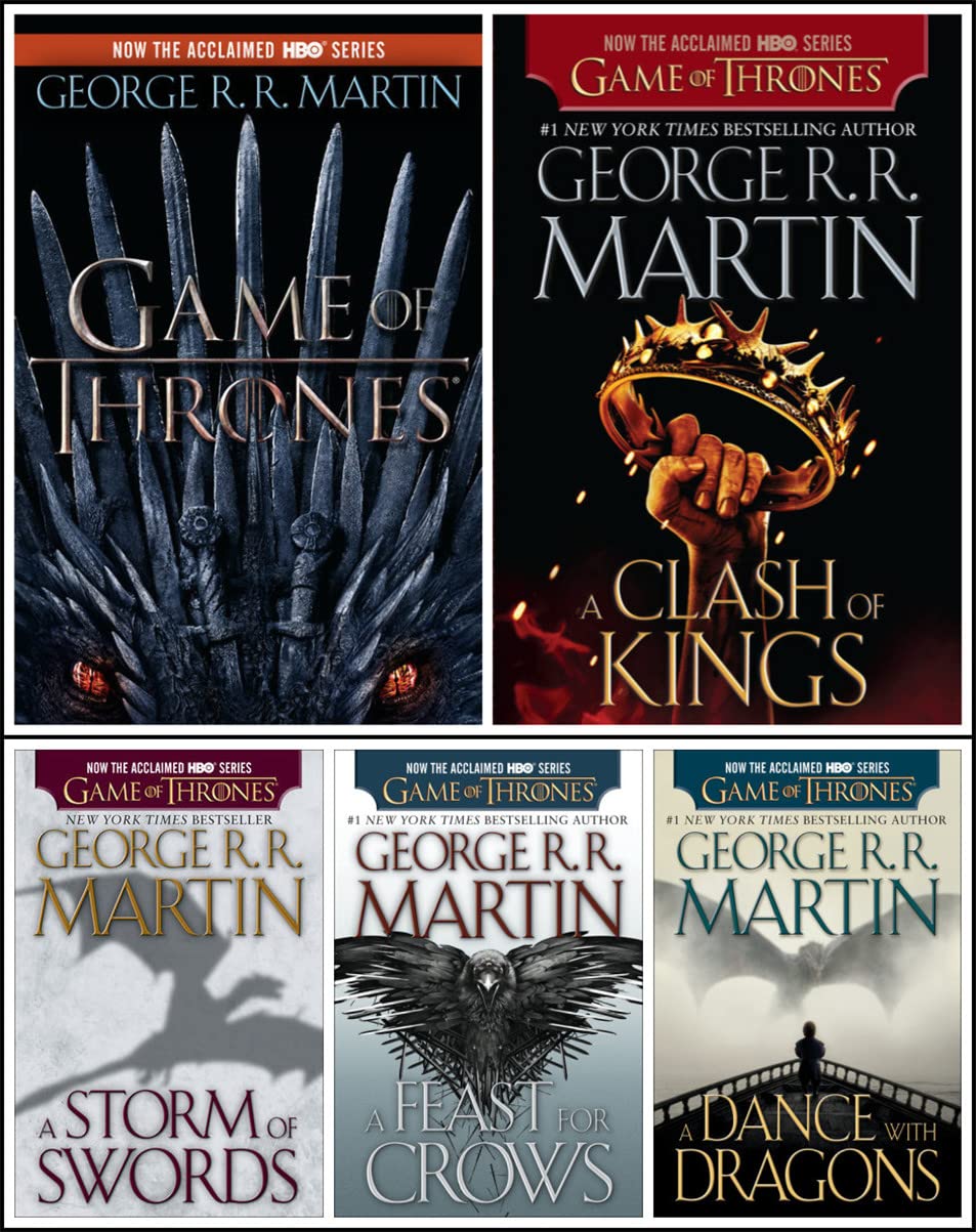 A Song of Ice and Fire Series 5 Books Set