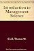 Introduction to Management Science by Thomas M. Cook (1993-01-01)