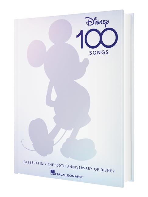 Disney 100 Songs 100th Anniversary Songbook for Piano, Voice & Guitar | Lead Sheets with Melody, Lyrics & Chords | Collectible Hardcover Sheet Music Book (Hardcover)