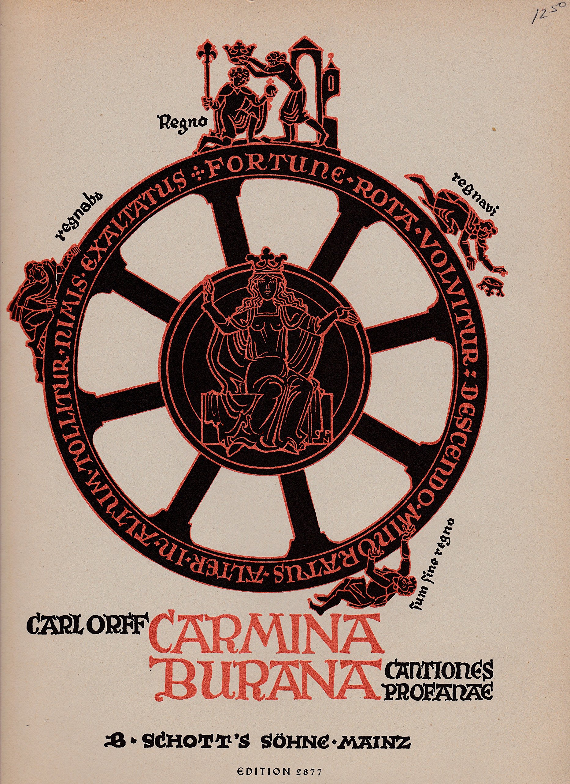 Carmina Burana Vocal/choral Score with Piano Accompaniment, German Notes
