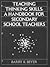 Teaching Thinking Skills: A Handbook for Elementary School Teachers
