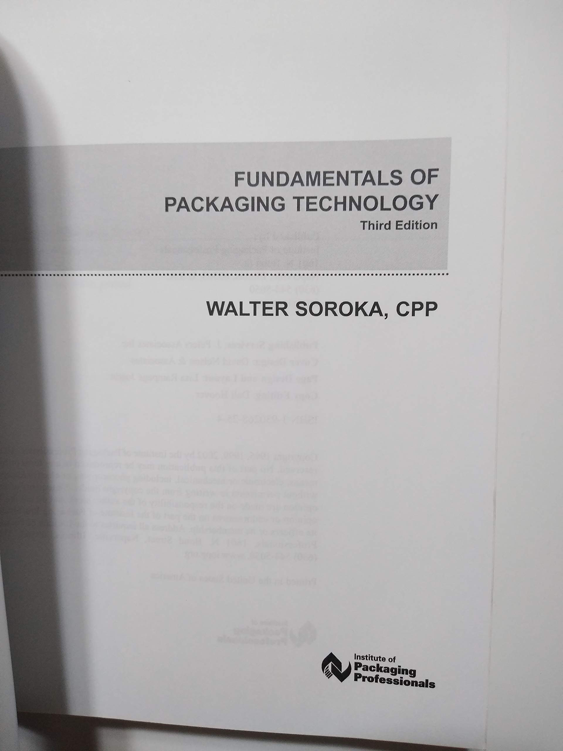 Fundamentals of Packaging Technology (Paperback)