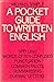 A Pocket Guide to Written English