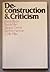 Deconstruction and criticism (A Continuum book)