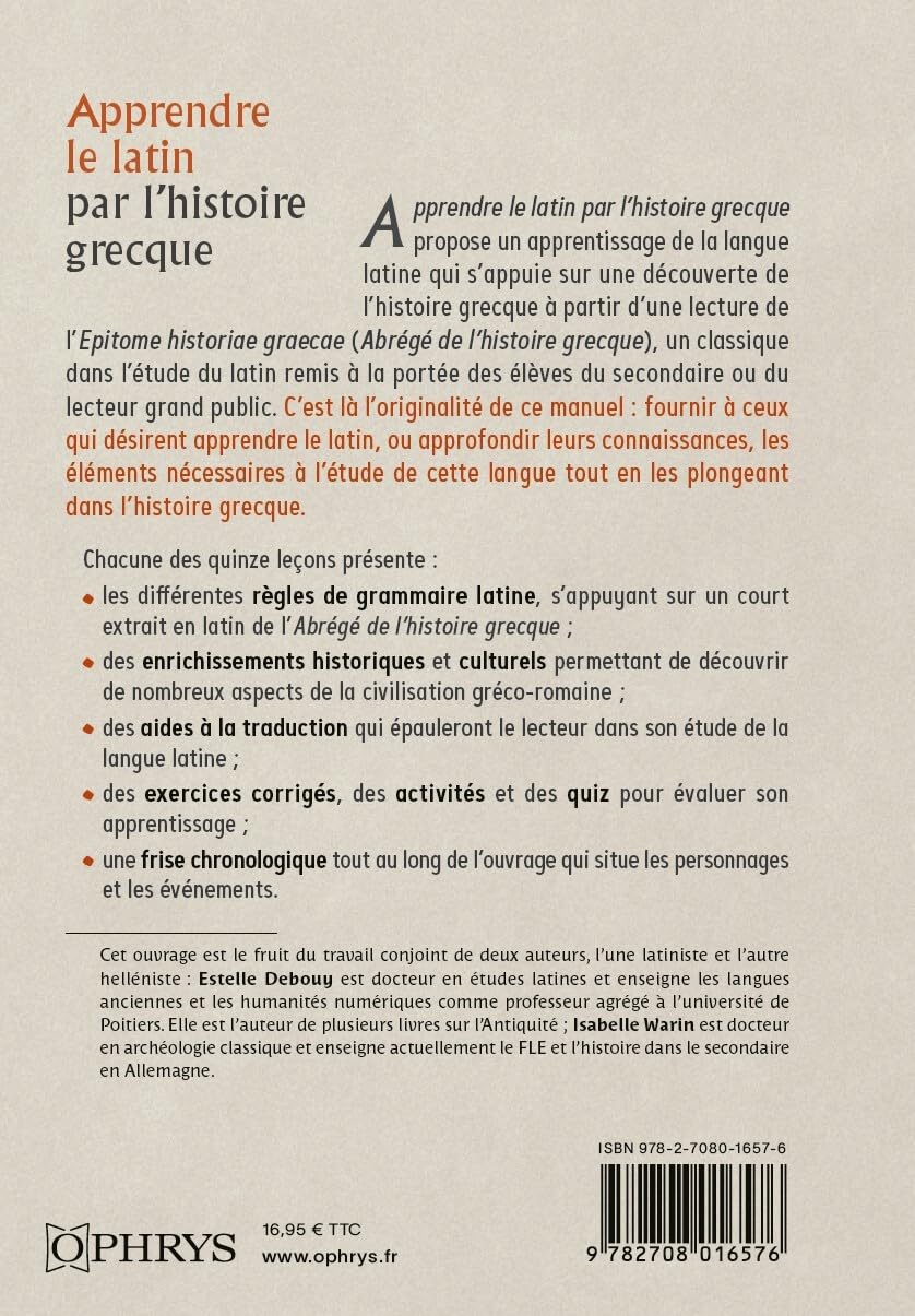 Apprendre le latin par l’histoire grecque: Textes de l’Epitome historiae graecae (Paperback)
