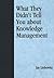 What They Didn't Tell You About Knowledge Management by Liebowitz, Jay (2006) Paperback