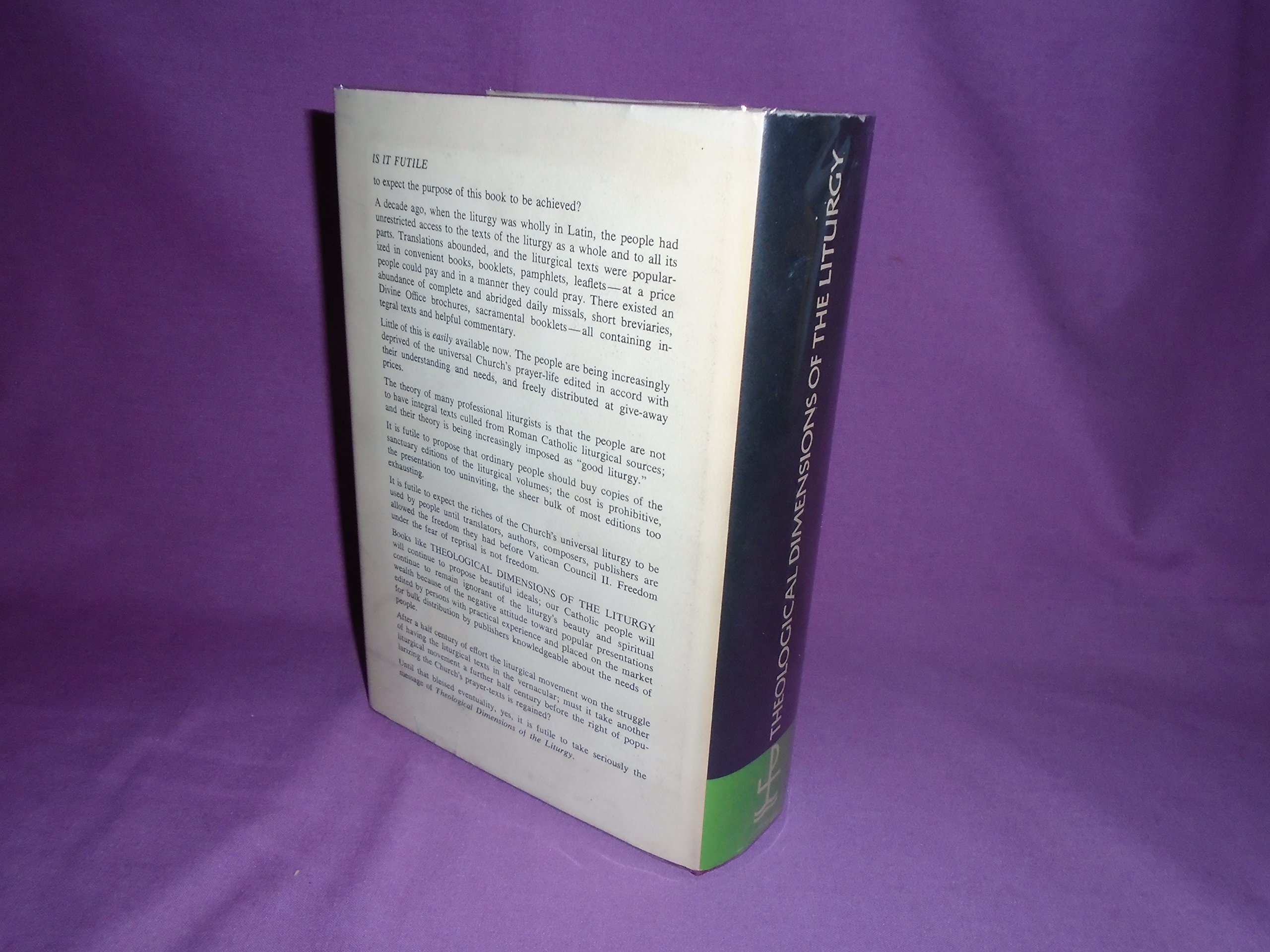 Theological Dimensions of the Liturgy: A General Treatise on the Theology of the Liturgy (Hardcover)