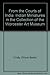 From the Courts of India:: Indian Miniatures in the Collection of the Worcestor Art Museum by Ellison Banks Findly (1983-04-28)