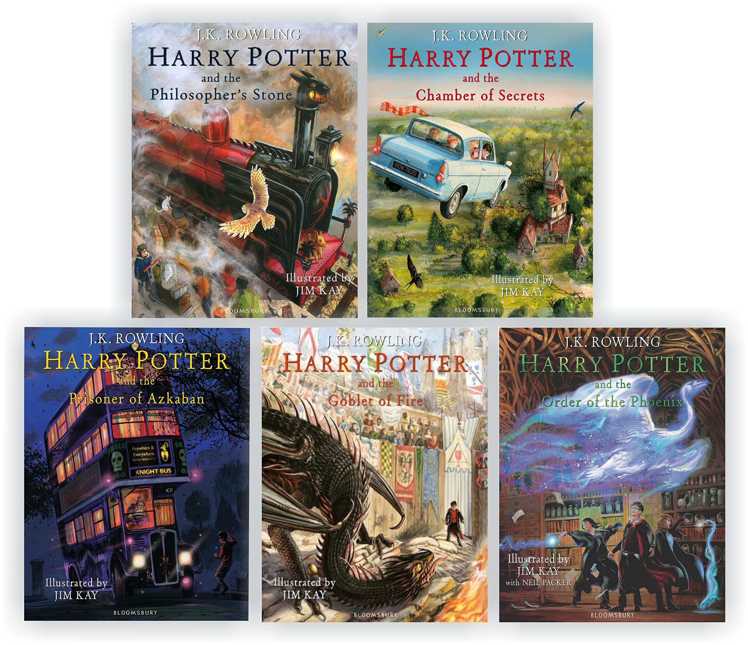 Harry Potter Illustrated Edition Books 1-5