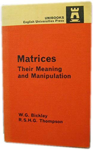 Matrices Meaning Manip Uni (Hardcover)