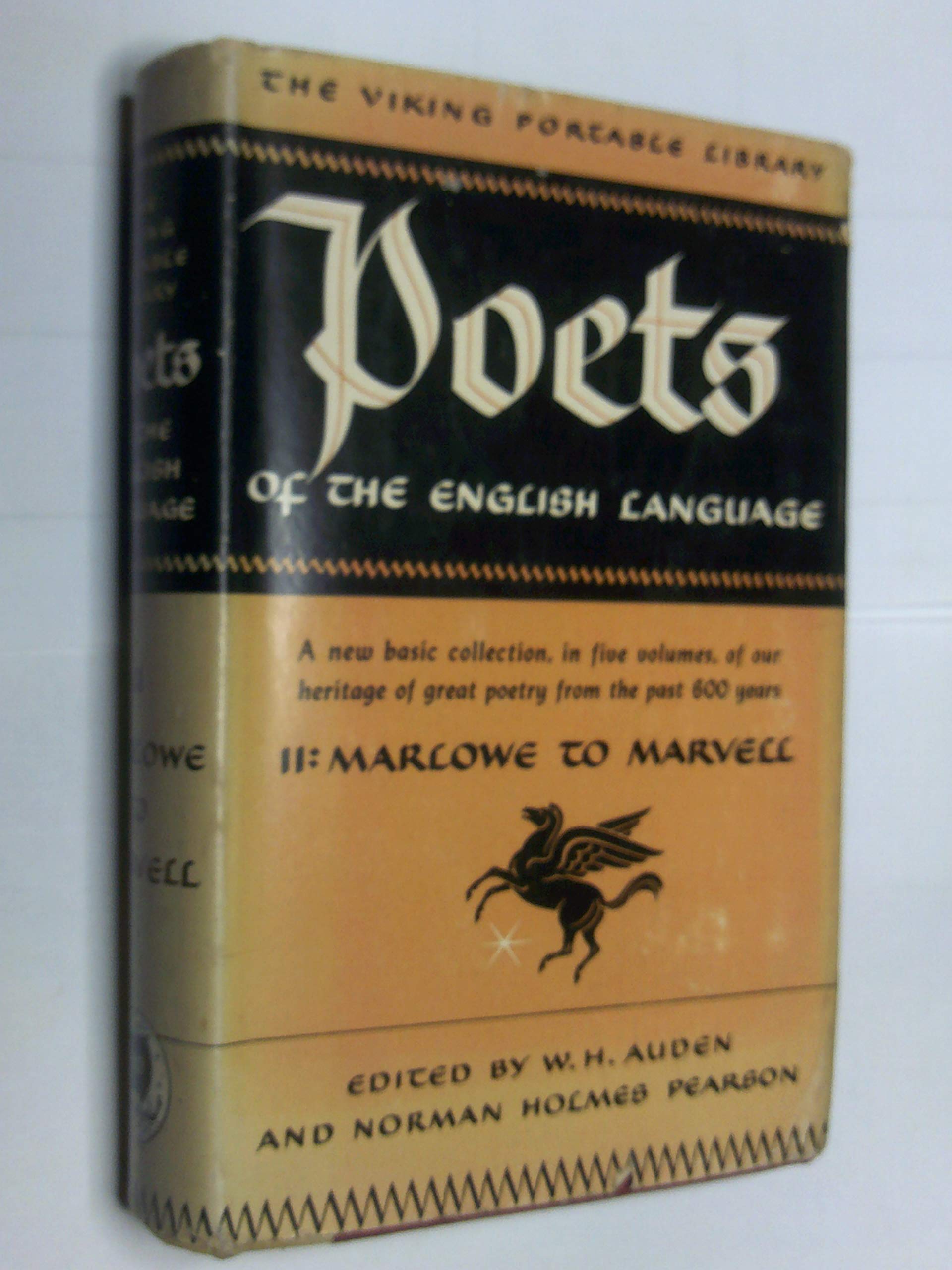 The Portable Elizabethan and Jacobean Poets, Marlowe to Marvell (Paperback)