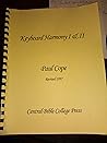 Keyboard Harmony I & II Keyboard Harmony I & II