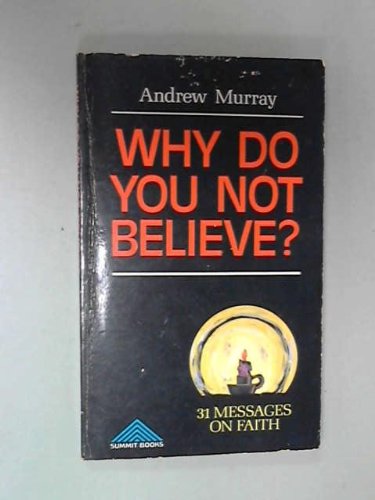 Why do you not believe?