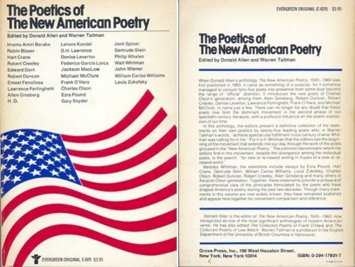 The Poetics of the New American Poetry (Paperback)